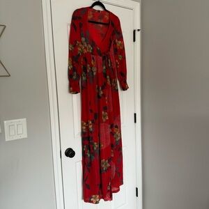 Vintage Cinandre Floral Full Length Robe